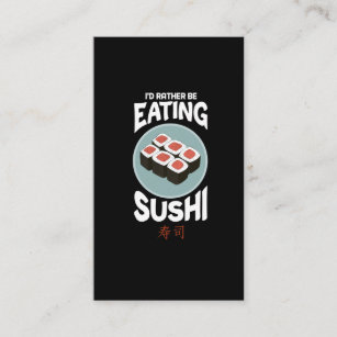 Cute Asian Food Kawaii Sushi Rice Fish Lover Business Card