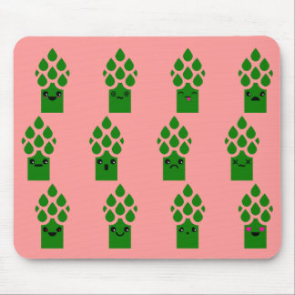 Cute Asparagus Mouse Pad