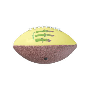 Cute asparagus singing vegetable trio cartoon football
