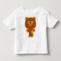Cute Assertive Cartoon Bear Children T-Shirt