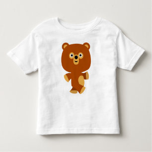 Cute Assertive Cartoon Bear Children T-Shirt