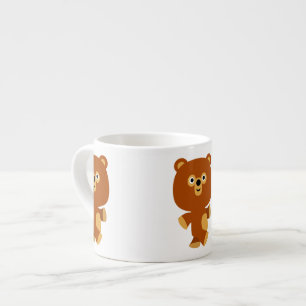 Cute Assertive Cartoon Bear Espresso Mug