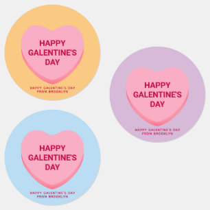 Cute assorted conversation hearts Galentine's Day