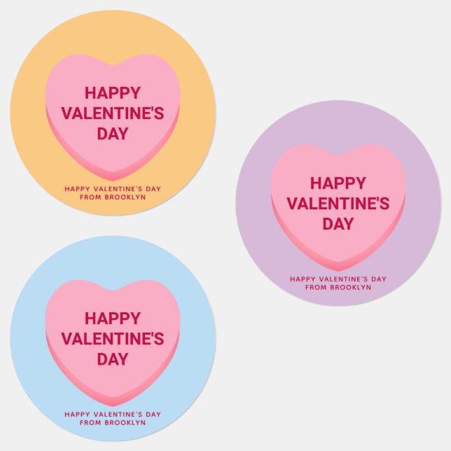 Cute assorted conversation hearts Valentine's Day (Group)