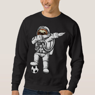 Cute Astronaut Astronomy Dabbing Sloth  Galaxy Soc Sweatshirt