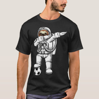 Cute Astronaut Astronomy Dabbing Sloth  Galaxy Soc T-Shirt