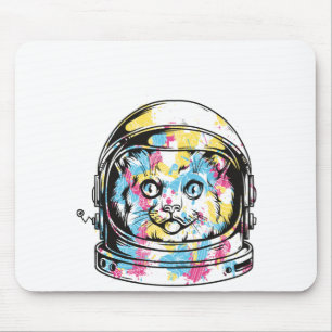 Cute astronaut Cat Mouse Pad
