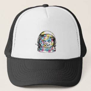 Cute astronaut Cat Trucker Hat
