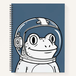 Cute Astronaut Frog Space Adventure Notebook