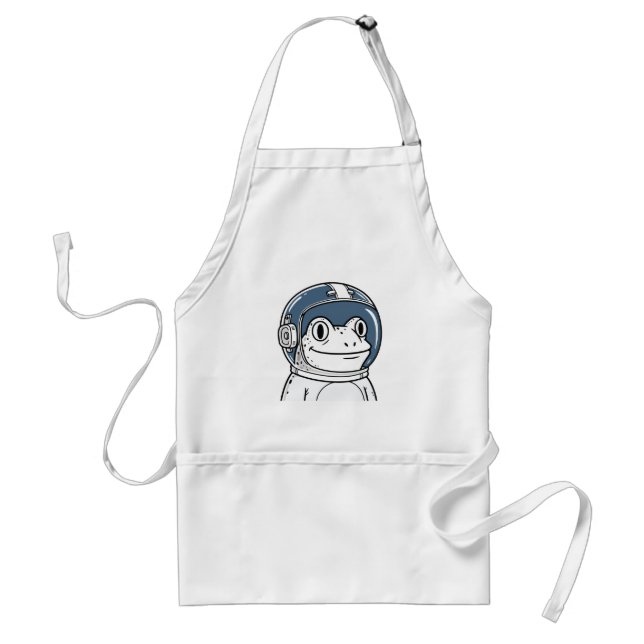 Cute Astronaut Frog Space Adventure  Standard Apron (Front)