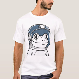 Cute Astronaut Frog Space Adventure  T-Shirt