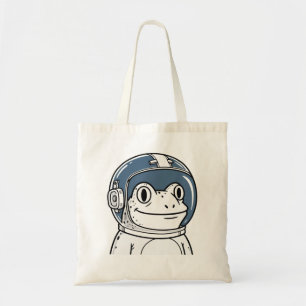 Cute Astronaut Frog Space Adventure Tote Bag
