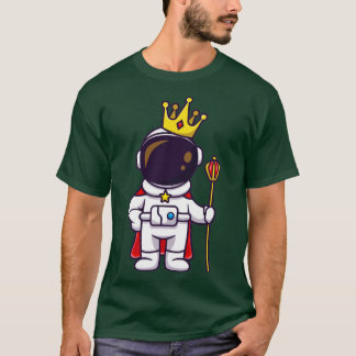 Cute Astronaut King With Crown T-Shirt