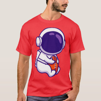 Cute Astronaut Playing Rugby T-Shirt