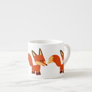Cute Astute Cartoon Fox Espresso Mug