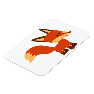 Cute Astute Cartoon Fox Flexible Magnet