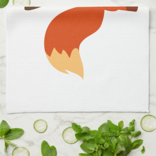Cute Astute Cartoon Fox Kitchen Towel