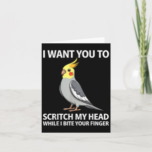 Cute Atiel Design For Men Women Parakeet Atiel Lov Card