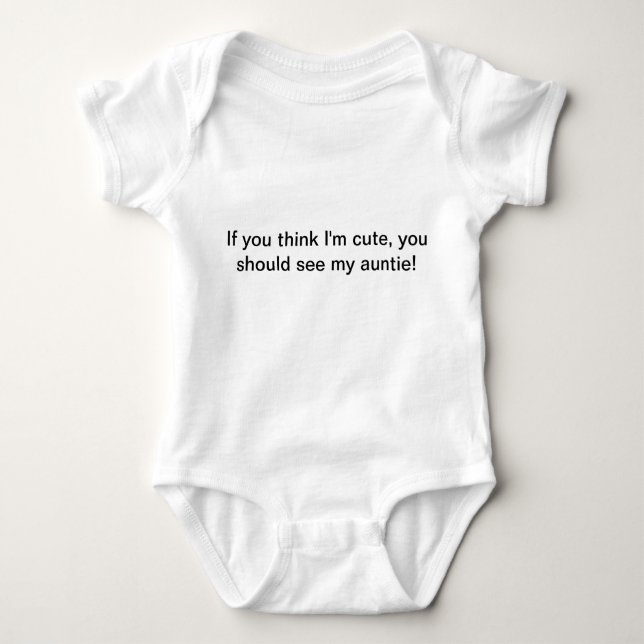 cute aunt baby bodysuit (Front)