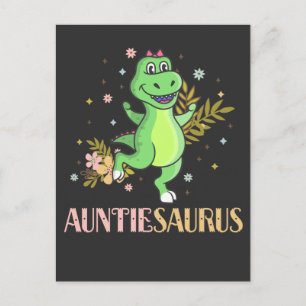 Cute Aunt Dinosaur Florist Auntie Postcard