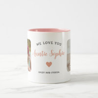 Cute Auntie 2 Photo Pink Modern