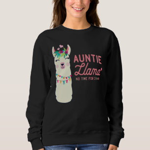 Cute Auntie Llama Funny Alpacas Llamas Lover Gift  Sweatshirt