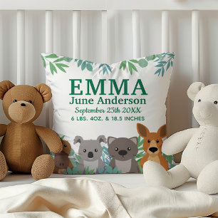 Cute Australian Animals Nursery Cushion
