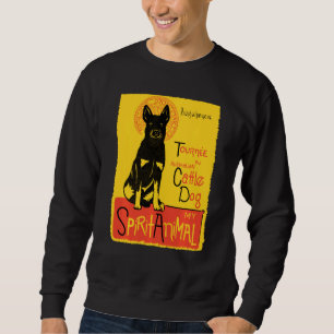 Cute Australian Cattle Dog Art Blue Heeler Sweatshirt