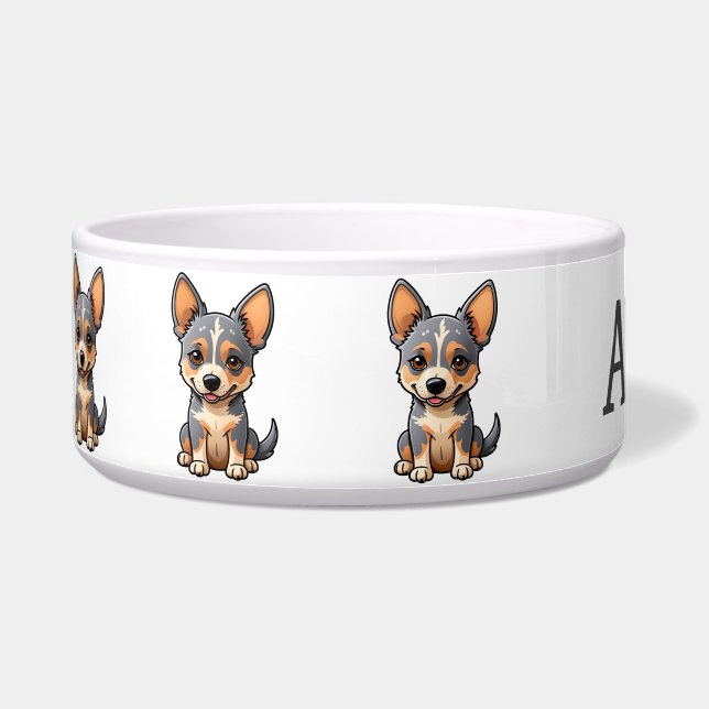 Cute Australian Cattle Dog Personalise (Left)