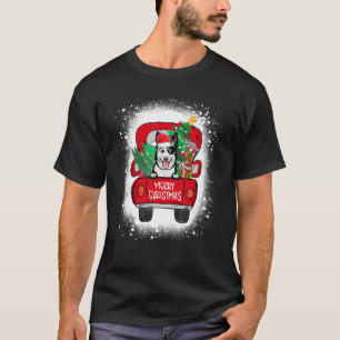 Cute Australian Cattle Red Truck Merry Christmas B T-Shirt