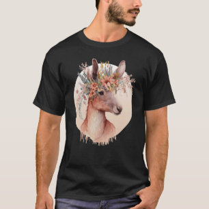 Cute Australian Kangaroo Flower Crown Animal T-Shirt