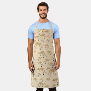 Cute Australian Kangaroo Pattern  Apron