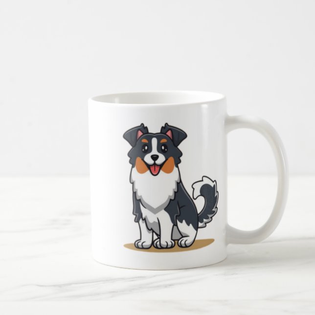 Cute Australian Shepherd-23144 Coffee Mug (Right)