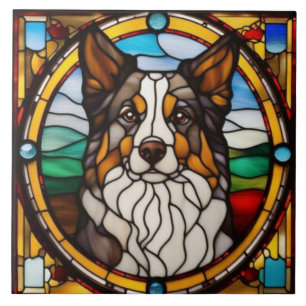 Cute Australian Shepherd Decorative Tile