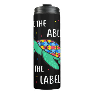 Cute autism awareness gifts, clothes for youth, ki thermal tumbler