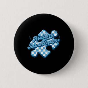 Cute Autism Awareness Puzzle Autism Mum Dad Girl B 6 Cm Round Badge