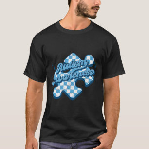 Cute Autism Awareness Puzzle Autism Mum Dad Girl B T-Shirt