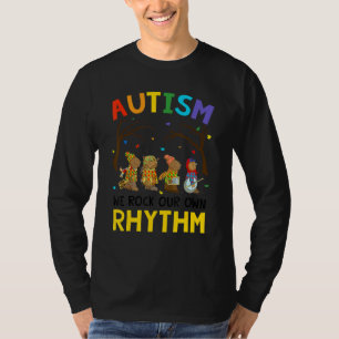 Cute Autism Awareness We Rock Our Own Rhythm Anima T-Shirt