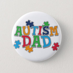 Cute Autism Dad Autistic Awareness 6 Cm Round Badge