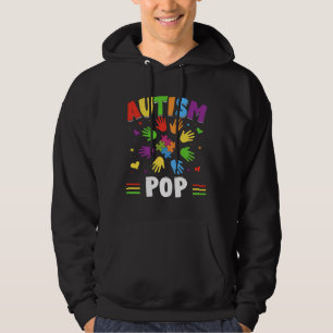 Cute Autism Pop Colours Hands Puzzle Autism Awaren Hoodie
