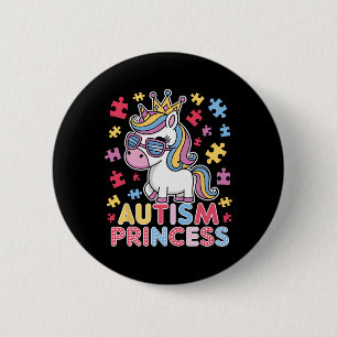 Cute Autism Princess Unicorn Girls Daughter Autism 6 Cm Round Badge