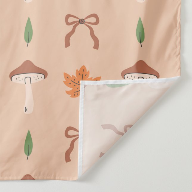 Cute Autumn Bow Pattern Tapestry (Detail)