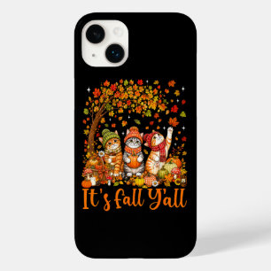 Cute Autumn Cats Leaves Pumpkin "It's Fall Y'All" Case-Mate iPhone 14 Plus Case