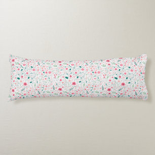 Cute Autumn Colourful Illustrated Floral Pattern Body Cushion