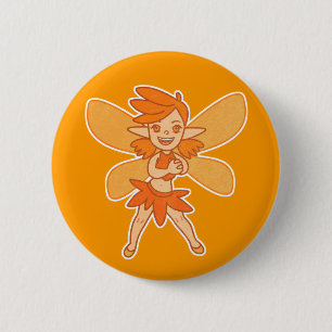 Cute Autumn Fairy 6 Cm Round Badge