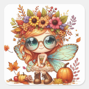 Cute Autumn Fairy Stickers