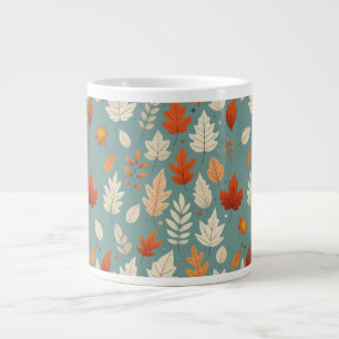 Cute autumn/fall leaves large coffee mug