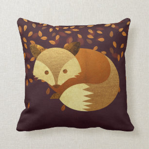 Cute Autumn Fox Cushion
