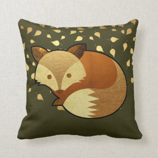 Cute Autumn Fox Cushion