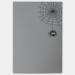 Cute Autumn Grey Halloween Spiderweb Post Its Post-it Notes